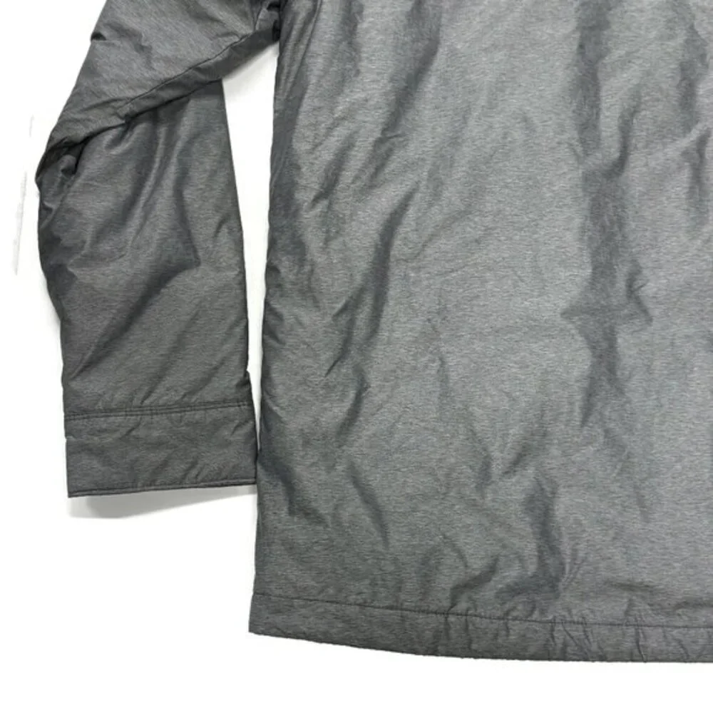 The North Face Lefferts Shacket Shirt Jacket Mens Medium Snap Button Gray Hiking